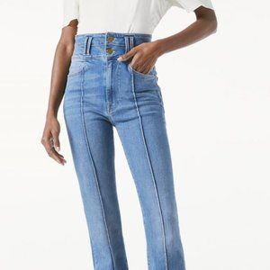 FRAME Le Catroux Center Seam High Waist Flare Jeans (Ashton)